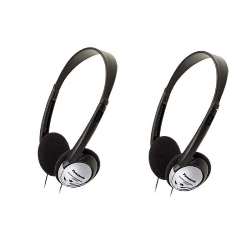 Panasonic RP-HT21 Lightweight Headphones with XBS, 2 Pack